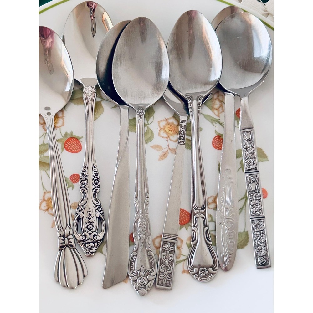 Vintage Mismatched Flatware Sets—Service for 8 (40 pieces) - Picture 7 of 9